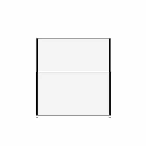 Nostettava lasinen tuulisuojakaide, kaaviokuva