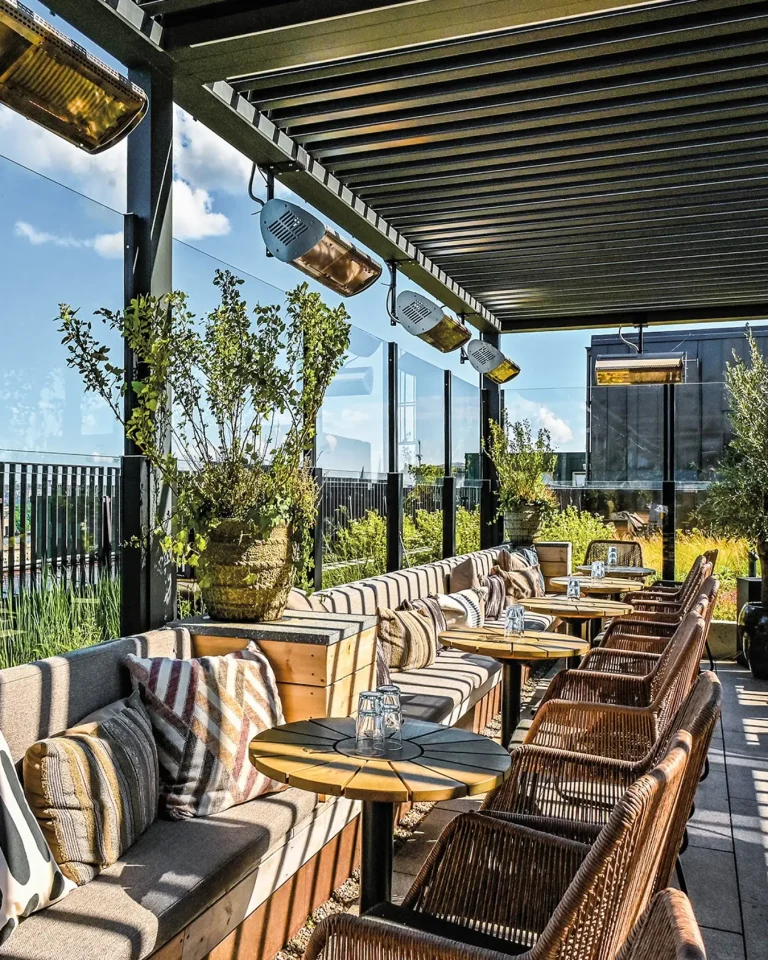 Retractable glass railing – Scandinavian terrace lifestyle solution